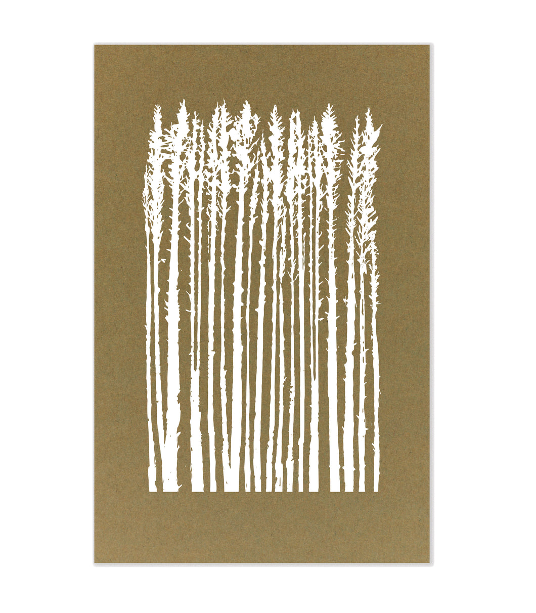 Hartley Tall Pines | Silk Screen Print | 11x17