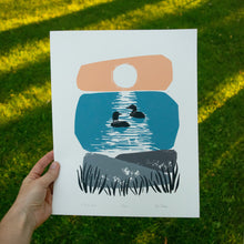 Load image into Gallery viewer, A Sunrise Swim | 11x14 Silk Screen Print
