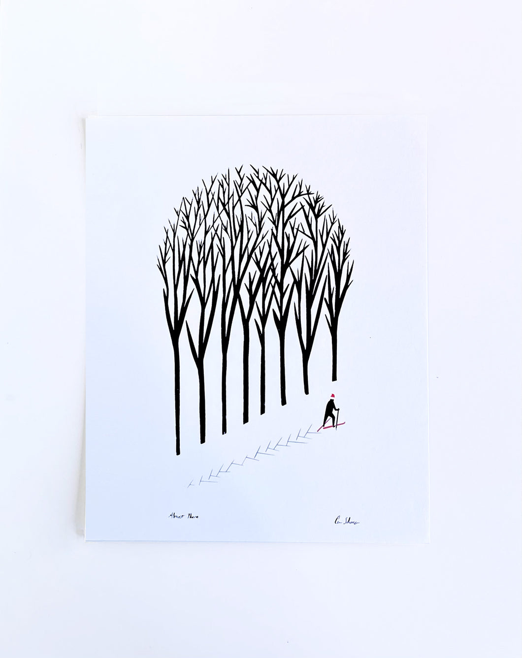 Almost There | Misfit Silk Screen Print