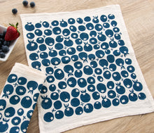 Load image into Gallery viewer, Cloth Dinner Napkins | Strawberry &amp; Blueberry | Set of 4 or 6 | 100% Cotton
