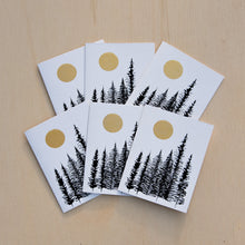 Load image into Gallery viewer, Pack of Hand Printed Forest Cards
