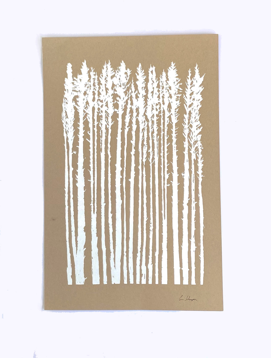 Hartley Tall Pines | Silk Screen Misfit Print | 11x17