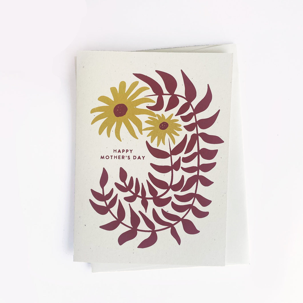 Mother's Day Card | Hand Printed
