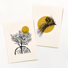 Load image into Gallery viewer, Set of two 5x7 cards | Pine Sprig &amp; Growth
