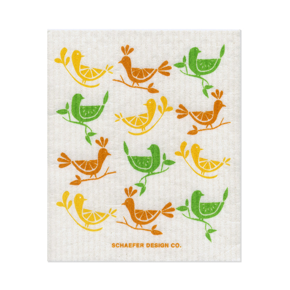 Fruity Birds | Swedish Dishcloth