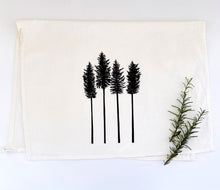Load image into Gallery viewer, Set of Two Tea Towels | Pine Family and Tree Ring | 100% Cotton Tea Towel
