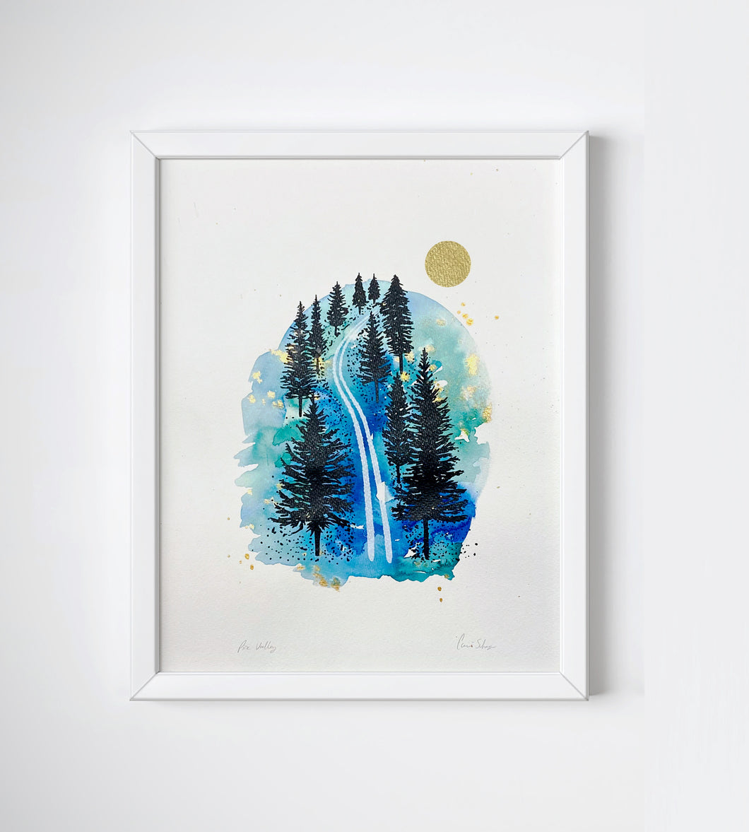 Pine Valley | Acrylic ink & Screen Print | 11